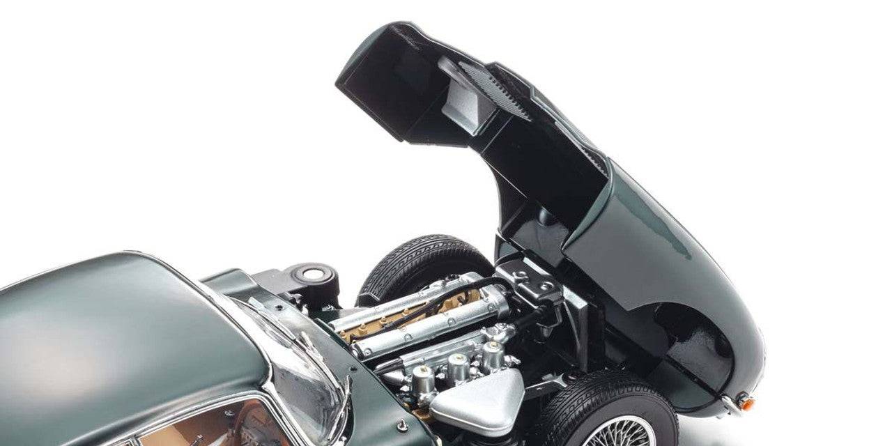 Kyosho - Jaguar E-Type Coupe (MK1) (Green) 1:18 Scale Model Car - Model Cars Canada Inc.