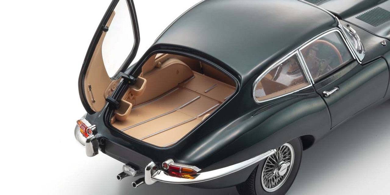Kyosho - Jaguar E-Type Coupe (MK1) (Green) 1:18 Scale Model Car - Model Cars Canada Inc.