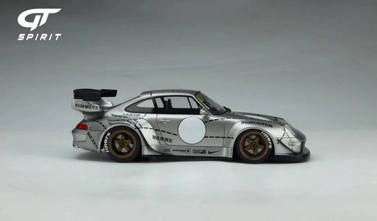 GT Spirit - RWB Porsche 911 (993) "Silver Phantom" (Silver) 1:18 Scale Model Car - Model Cars Canada Inc.
