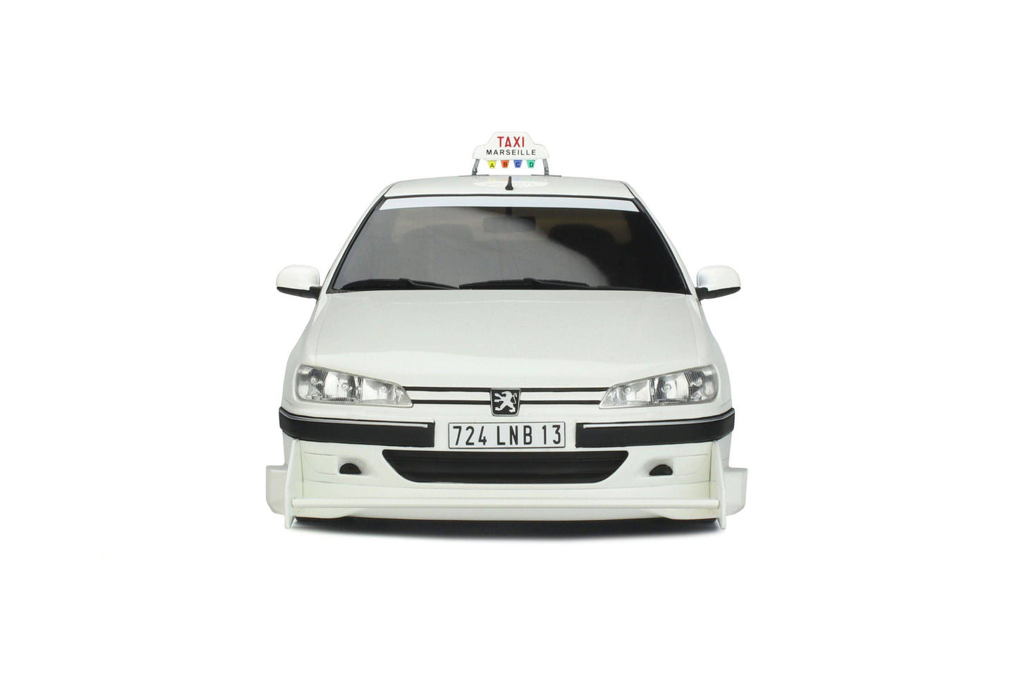 OttOmobile - Peugeot 406 "Taxi" (White) 1:12 Scale Model Car