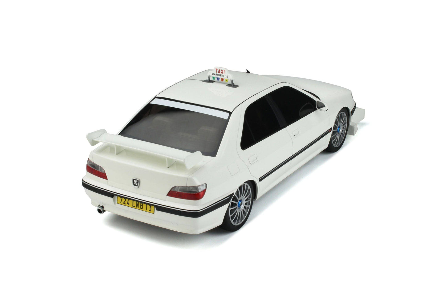 OttOmobile - Peugeot 406 "Taxi" (White) 1:12 Scale Model Car