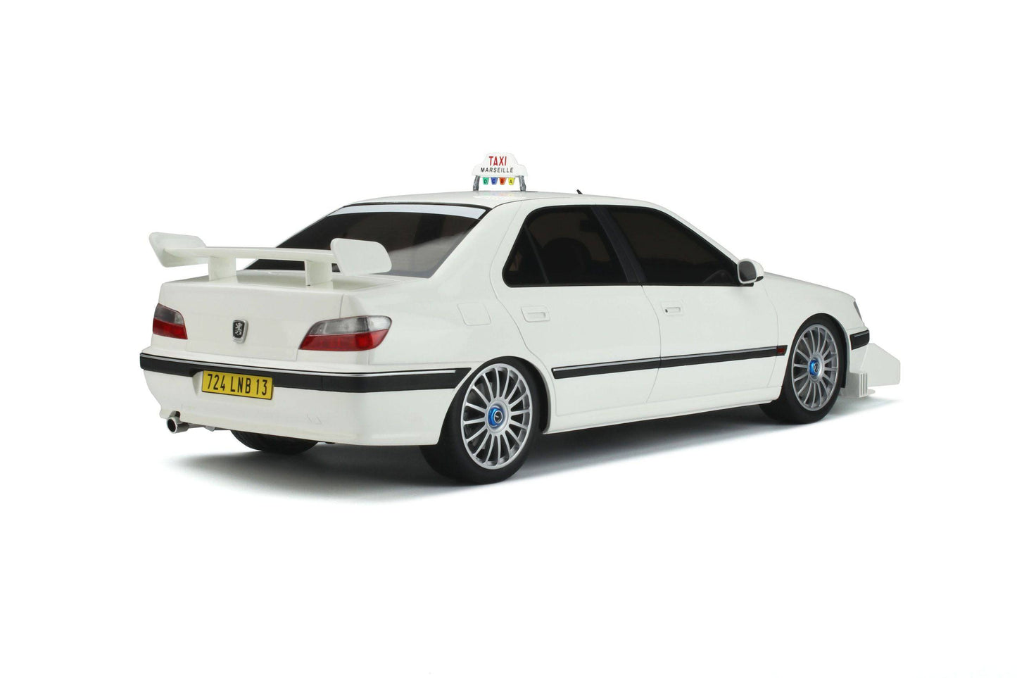 OttOmobile - Peugeot 406 "Taxi" (White) 1:12 Scale Model Car