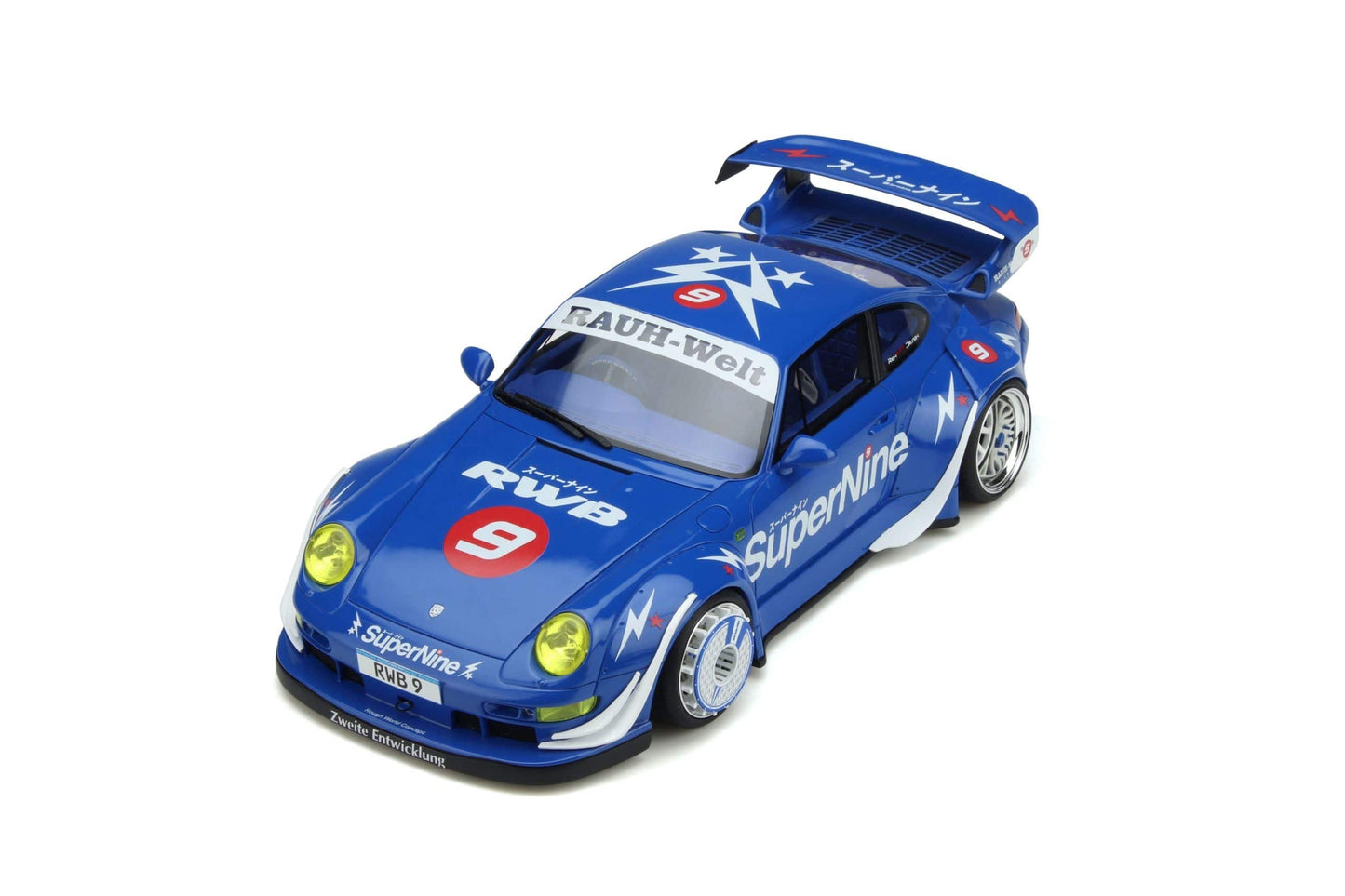 GT Spirit - RWB Porshce 911 (993) "Supernine" (Blue) 1:18 Scale Model Car - Model Cars Canada Inc.
