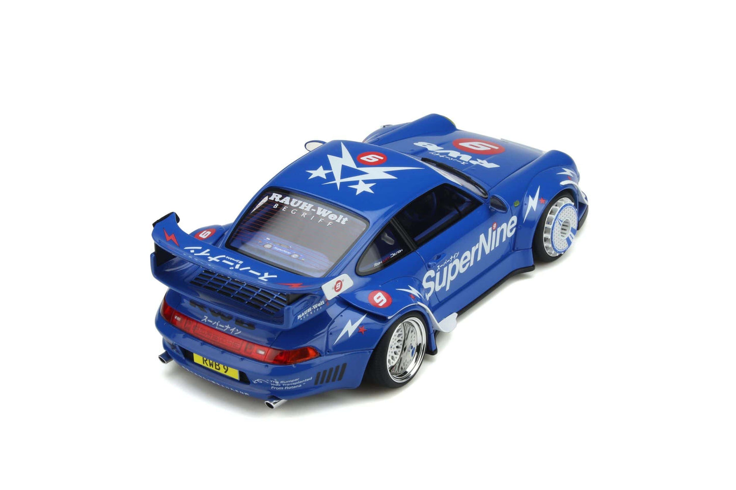 GT Spirit - RWB Porshce 911 (993) "Supernine" (Blue) 1:18 Scale Model Car