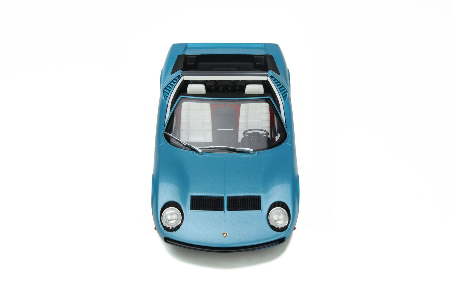 GT Spirit - Lamborghini Miura P400 Roadster (1968) (Azzuro Cielo Blue) 1:18 Scale Model Car - Model Cars Canada Inc.