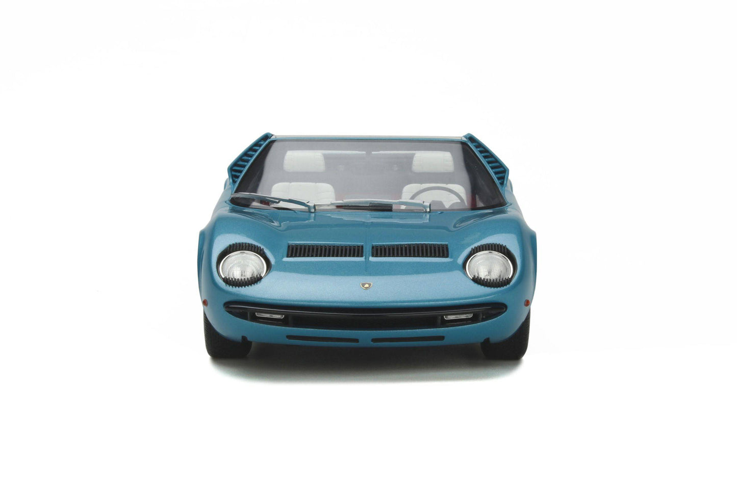 GT Spirit - Lamborghini Miura P400 Roadster (1968) (Azzuro Cielo Blue) 1:18 Scale Model Car - Model Cars Canada Inc.