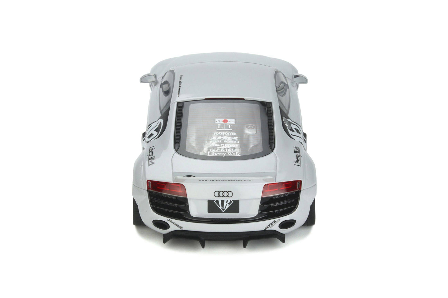 GT Spirit - Liberty Walk Audi R8 (Glacier White) 1:18 Scale Model Car - Model Cars Canada Inc.