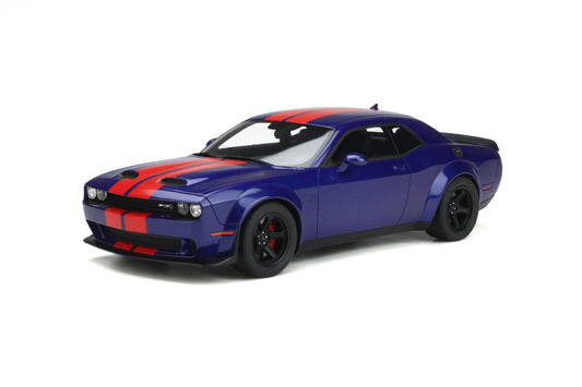 GT Spirit - Dodge Challenger Super Stock (2021) (Indigo Blue) 1:18 Scale Model Car - Model Cars Canada Inc.