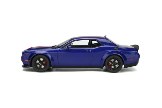GT Spirit - Dodge Challenger Super Stock (2021) (Indigo Blue) 1:18 Scale Model Car - Model Cars Canada Inc.