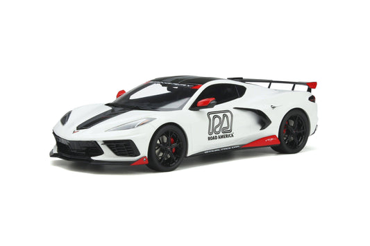 GT Spirit - Chevrolet Corvette (C8) "Pace Car" (2020) (Arctic White) 1:18 Scale Model Car - Model Cars Canada Inc.