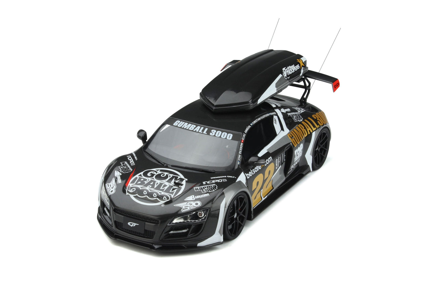 GT Spirit - Jon Osslon R8 V10 PPI Razor GTR "Gumball 3000" 1:18 Scale Model Car