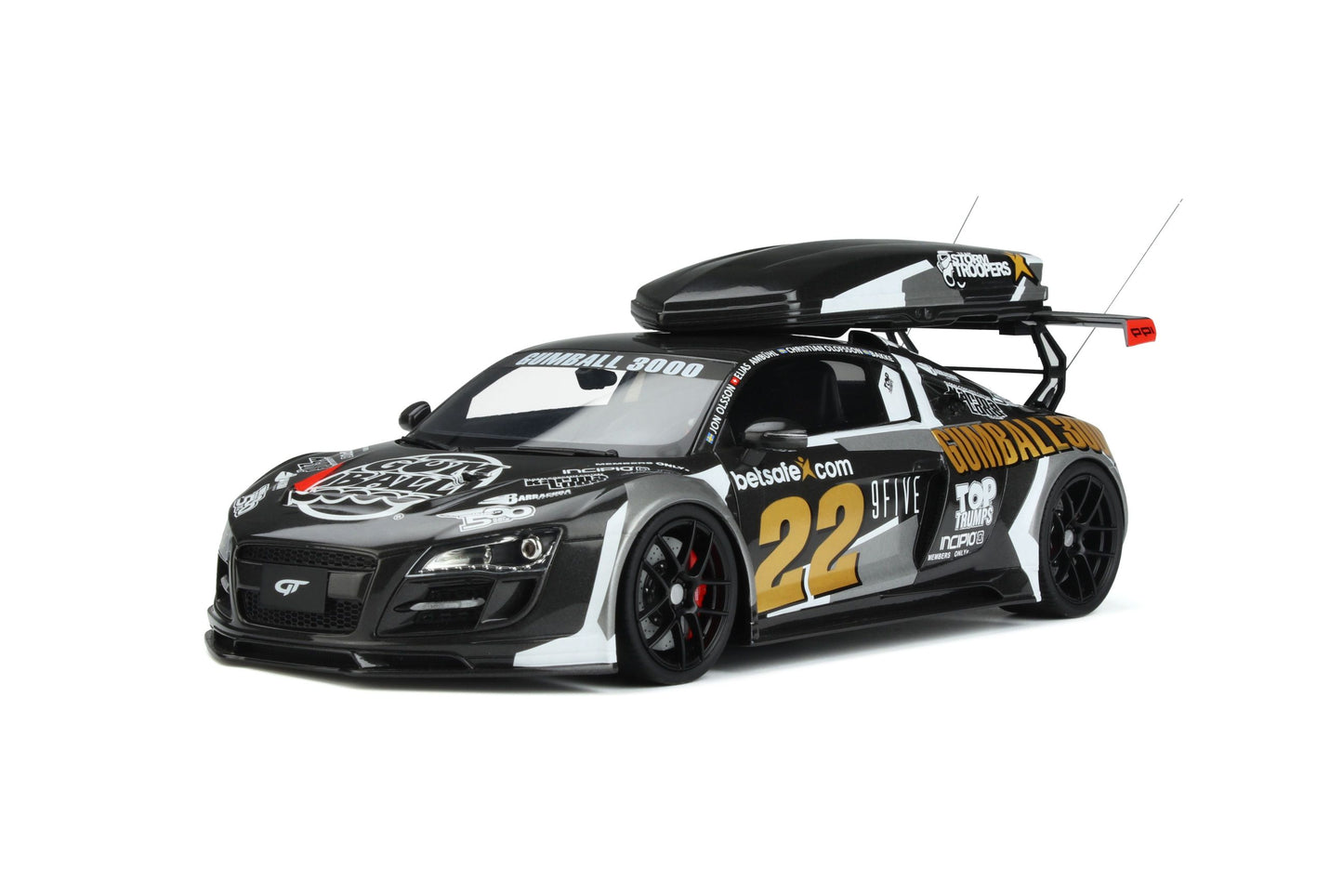 GT Spirit - Jon Osslon R8 V10 PPI Razor GTR "Gumball 3000" 1:18 Scale Model Car