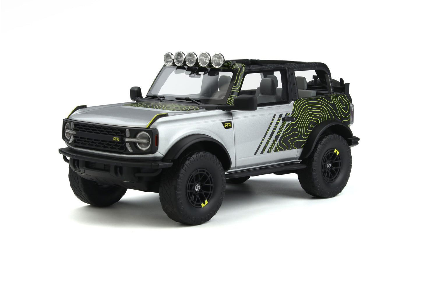 GT Spirit - Ford Bronco "RTR" (Iconic Silver) 1:18 Scale Model Car **[Pre-Order]**