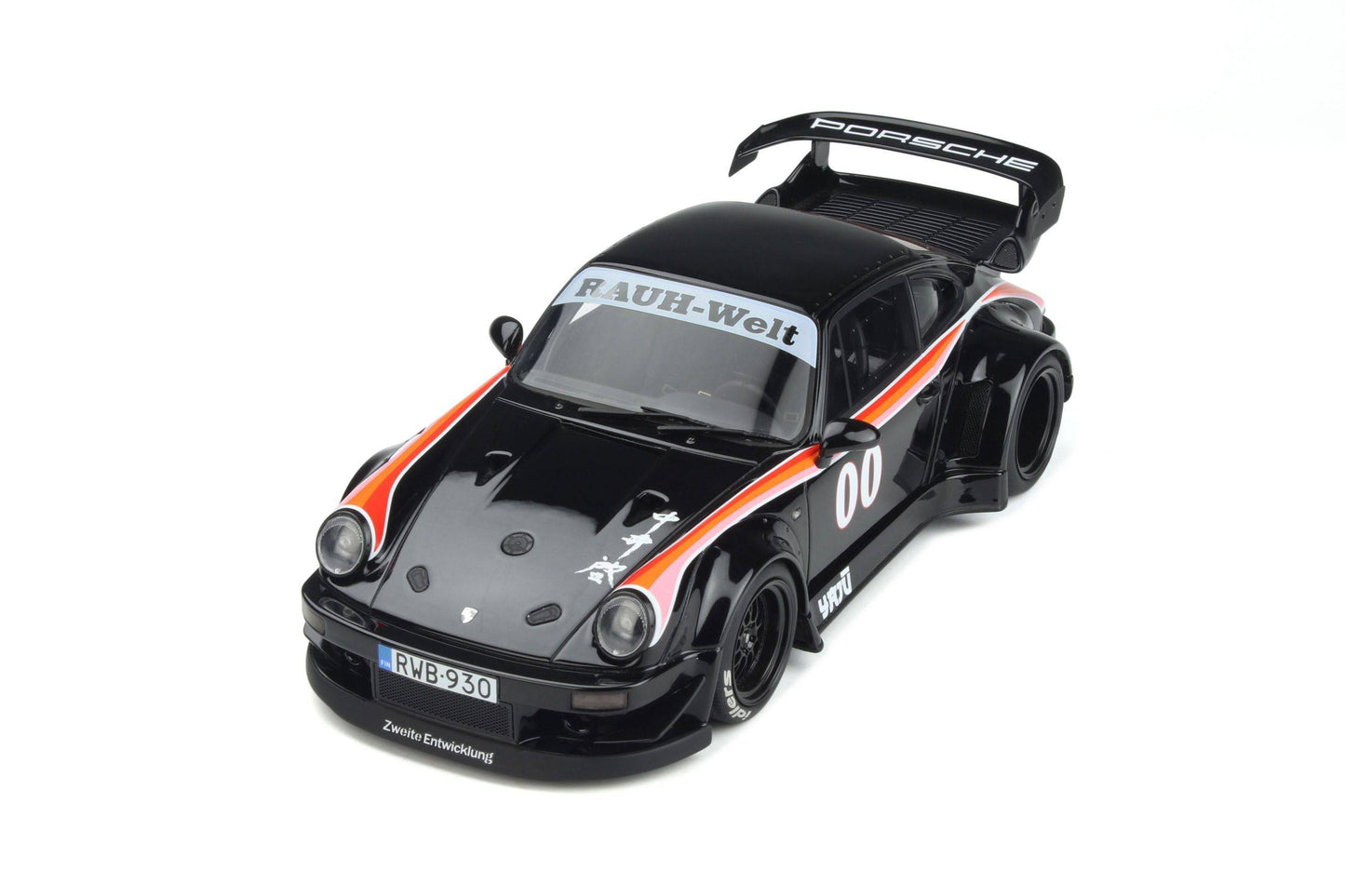 GT Spirit - RWB Porsche 911 (930) "Yaju" (Black) 1:18 Scale Model Car