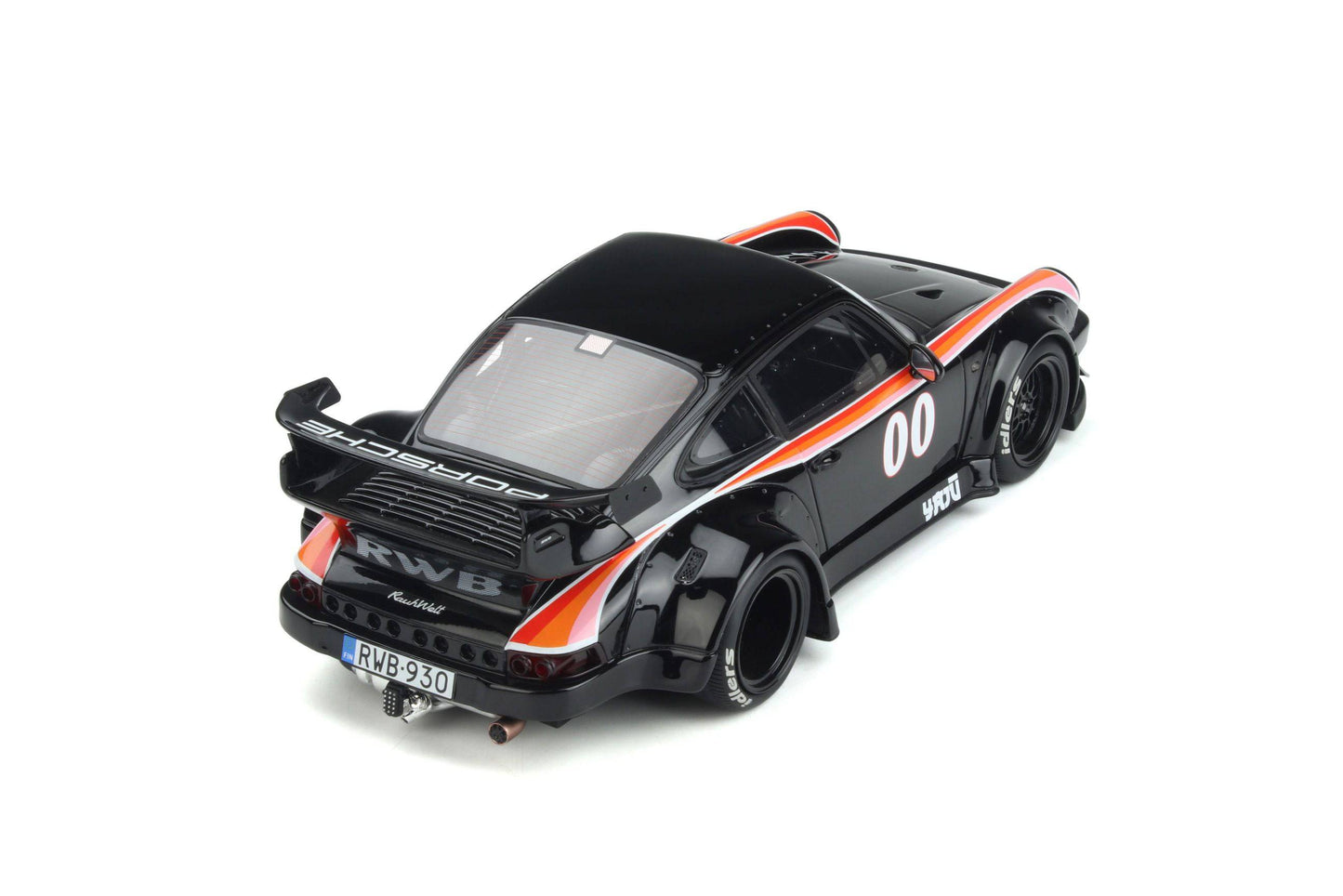 GT Spirit - RWB Porsche 911 (930) "Yaju" (Black) 1:18 Scale Model Car - Model Cars Canada Inc.