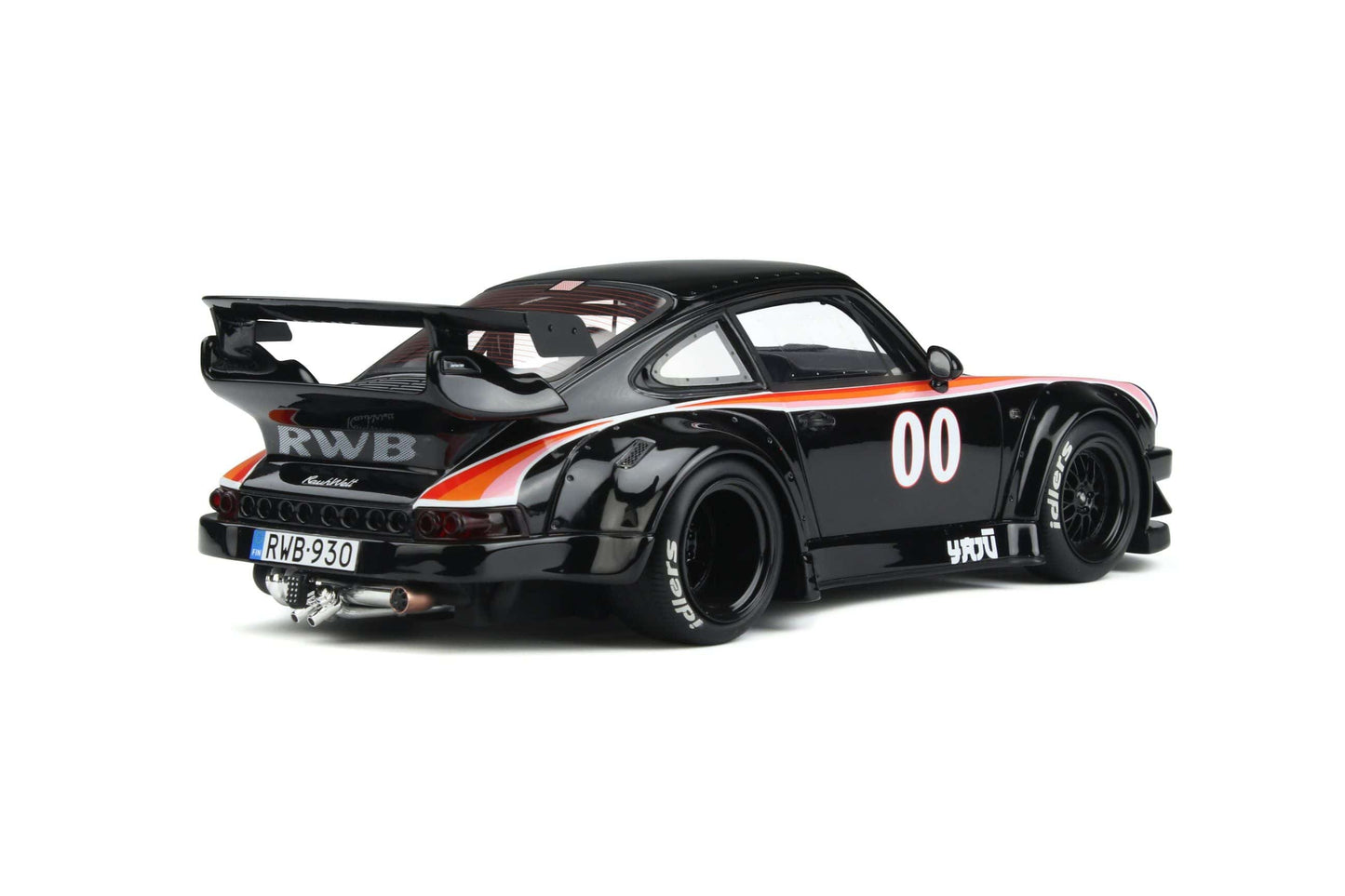GT Spirit - RWB Porsche 911 (930) "Yaju" (Black) 1:18 Scale Model Car - Model Cars Canada Inc.