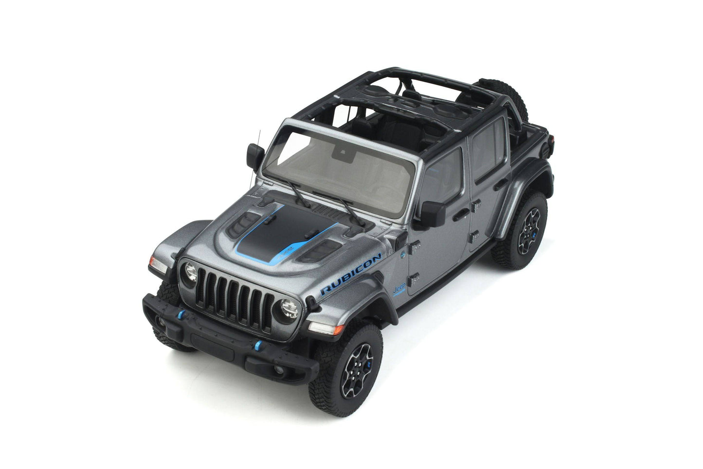 GT Spirit - Jeep Wrangler 4xe (Silver Zynith Clearcoat) 1:18 Scale Model Car - Model Cars Canada Inc.