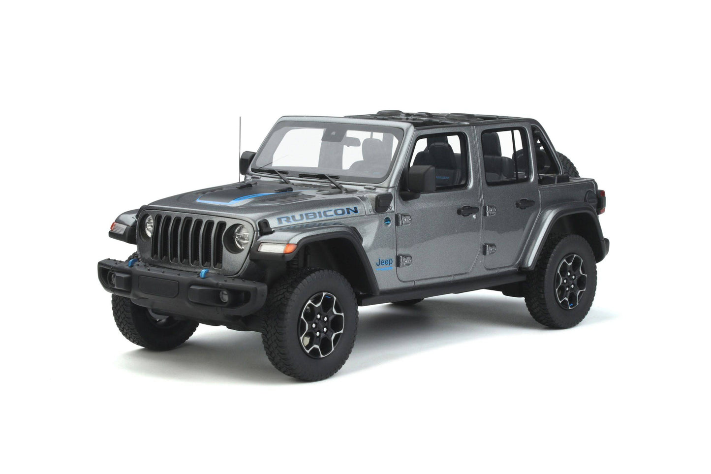 GT Spirit - Jeep Wrangler 4xe (Silver Zynith Clearcoat) 1:18 Scale Model Car - Model Cars Canada Inc.