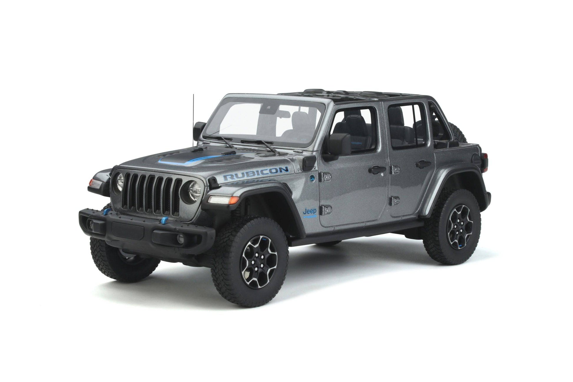 GT Spirit - Jeep Wrangler 4xe (Silver Zynith Clearcoat) 1:18 Scale Model Car - Model Cars Canada Inc.