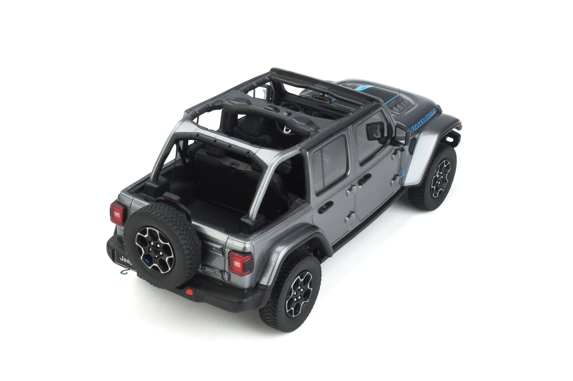 GT Spirit - Jeep Wrangler 4xe (Silver Zynith Clearcoat) 1:18 Scale Model Car - Model Cars Canada Inc.
