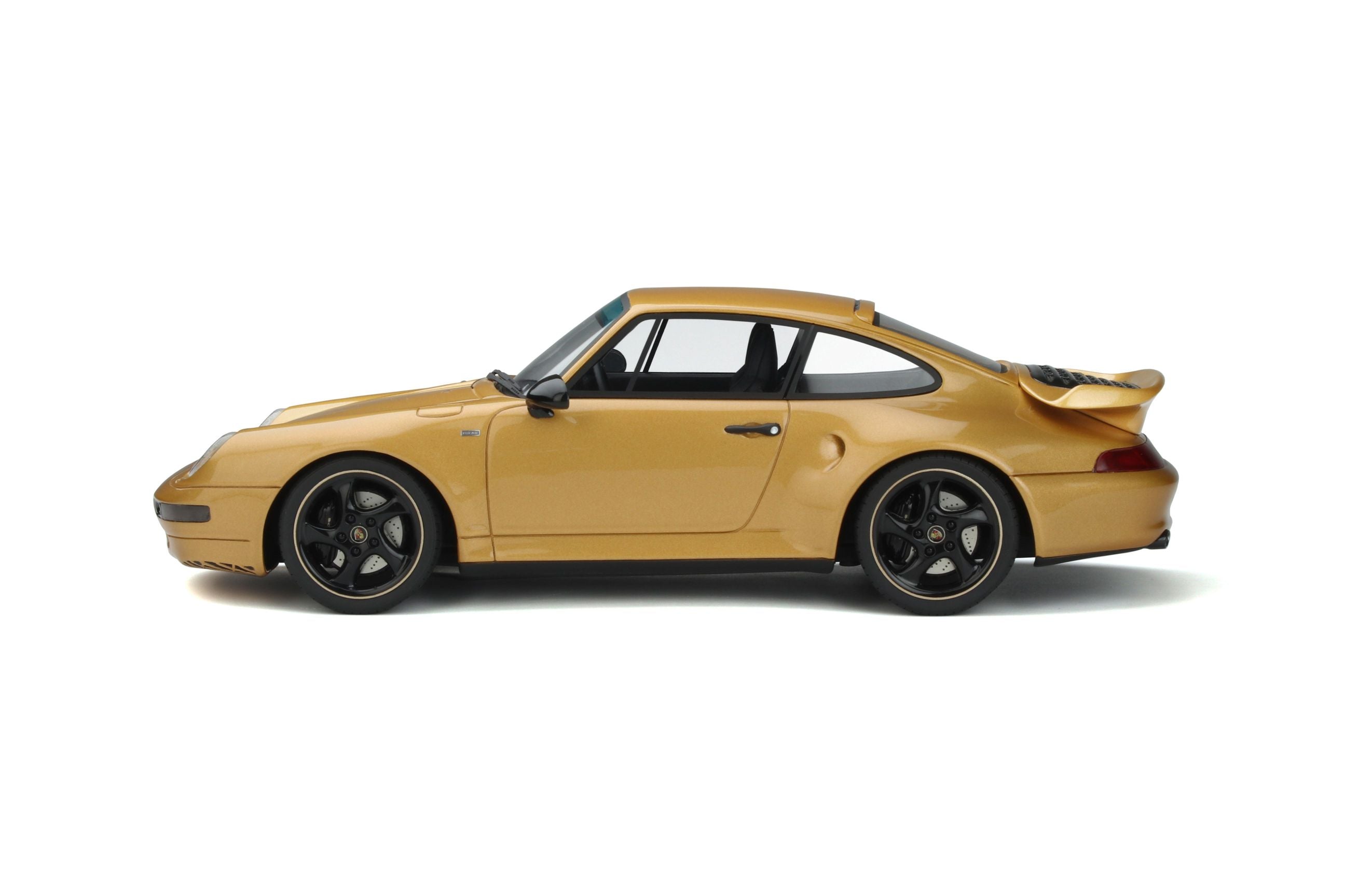 2018 Porsche 911 993 Turbo S Gold Metallic 1 18 Model Car by GT Spirit