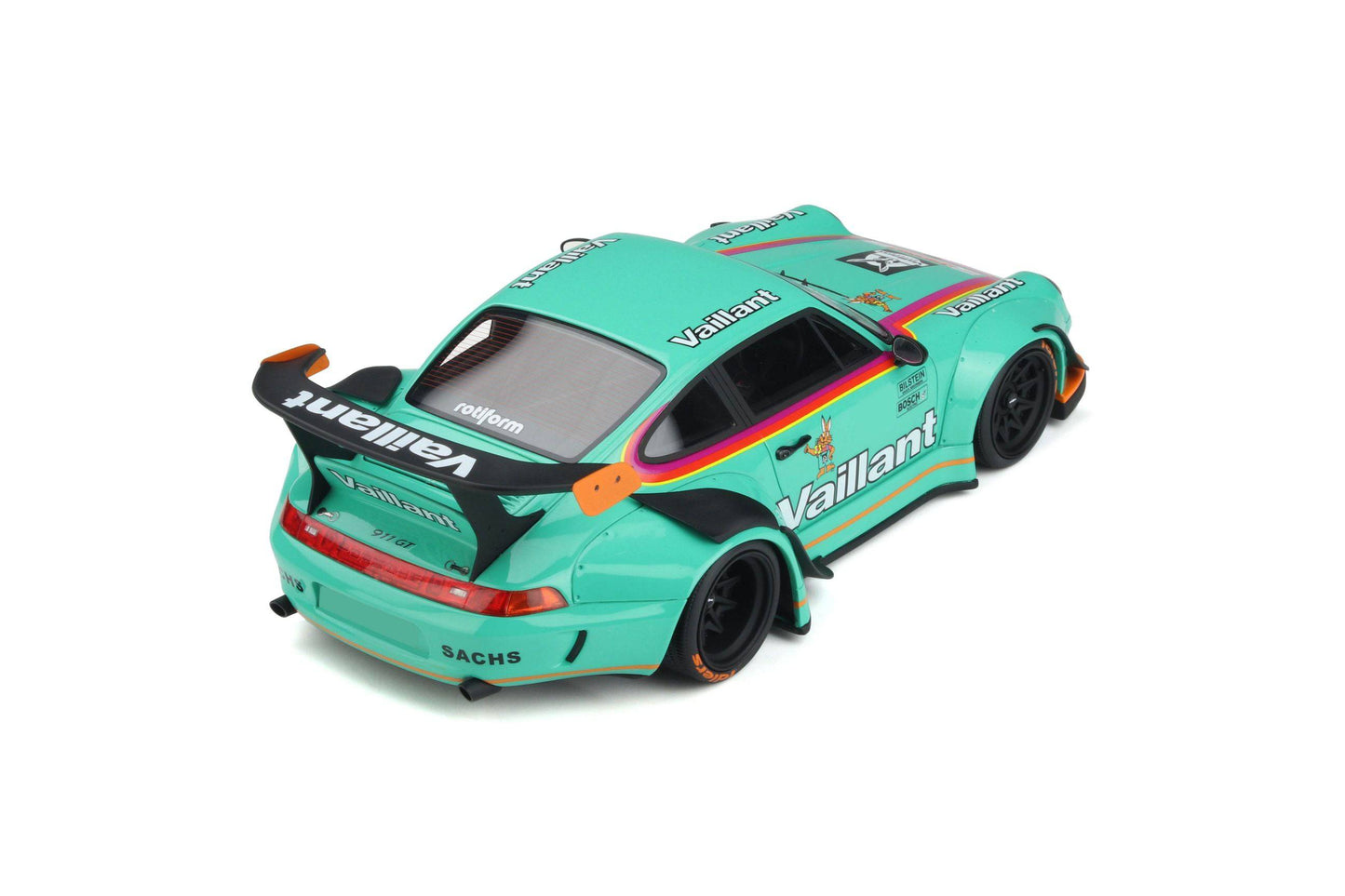 GT Spirit - RWB Porche 911 (993) Vaillant (Teal) 1:18 Scale Model Car - Model Cars Canada Inc.
