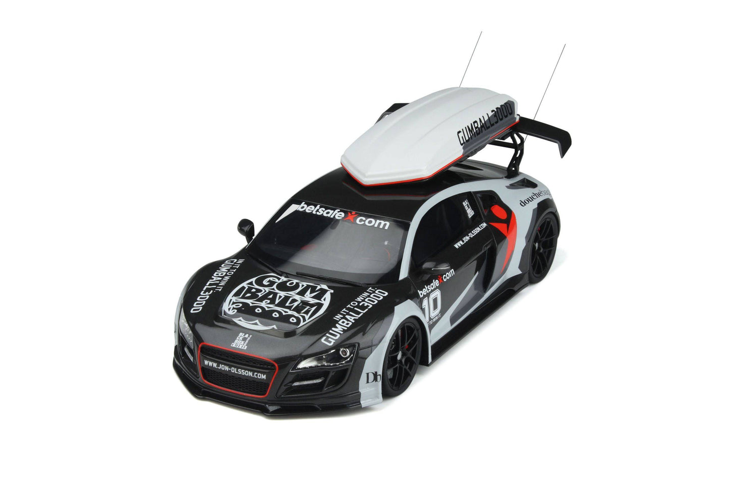 GT Spirit - Jon Olsson Audi R8 V10 PPI Razor GTR "Gumball 3000" (Betsafe) 1:18 Scale Model Car