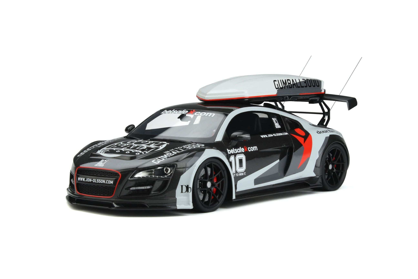 GT Spirit - Jon Olsson Audi R8 V10 PPI Razor GTR "Gumball 3000" (Betsafe) 1:18 Scale Model Car