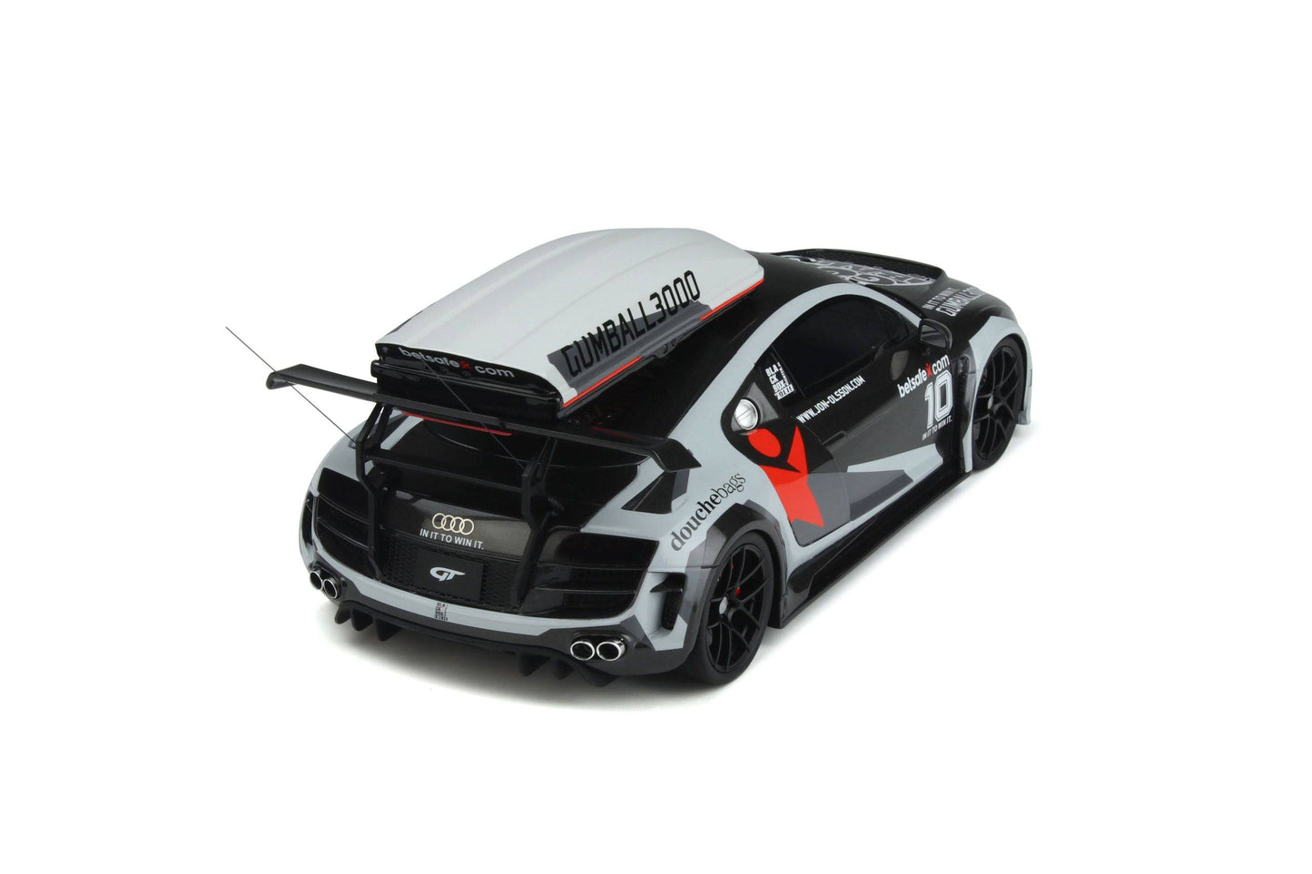 GT Spirit - Jon Olsson Audi R8 V10 PPI Razor GTR "Gumball 3000" (Betsafe) 1:18 Scale Model Car