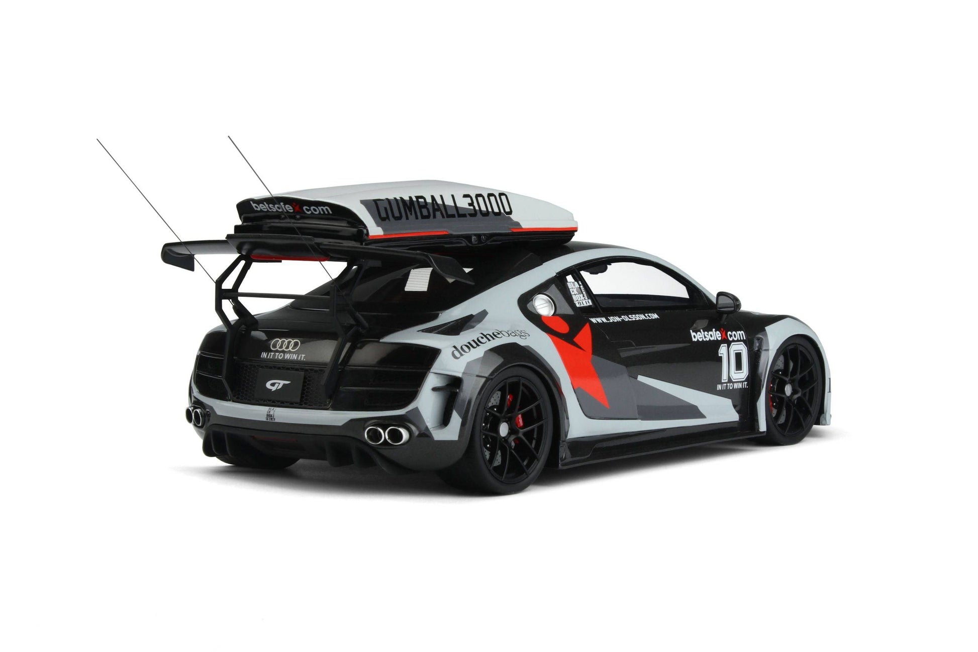 GT Spirit - Jon Olsson Audi R8 V10 PPI Razor GTR "Gumball 3000" (Betsafe) 1:18 Scale Model Car - Model Cars Canada Inc.