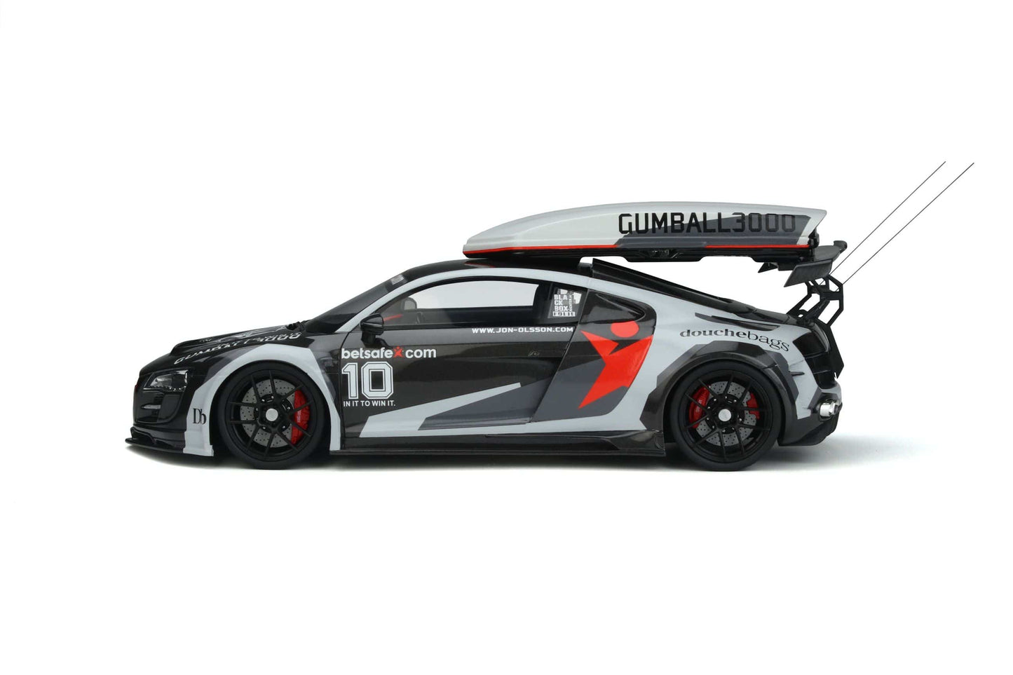 GT Spirit - Jon Olsson Audi R8 V10 PPI Razor GTR "Gumball 3000" (Betsafe) 1:18 Scale Model Car - Model Cars Canada Inc.