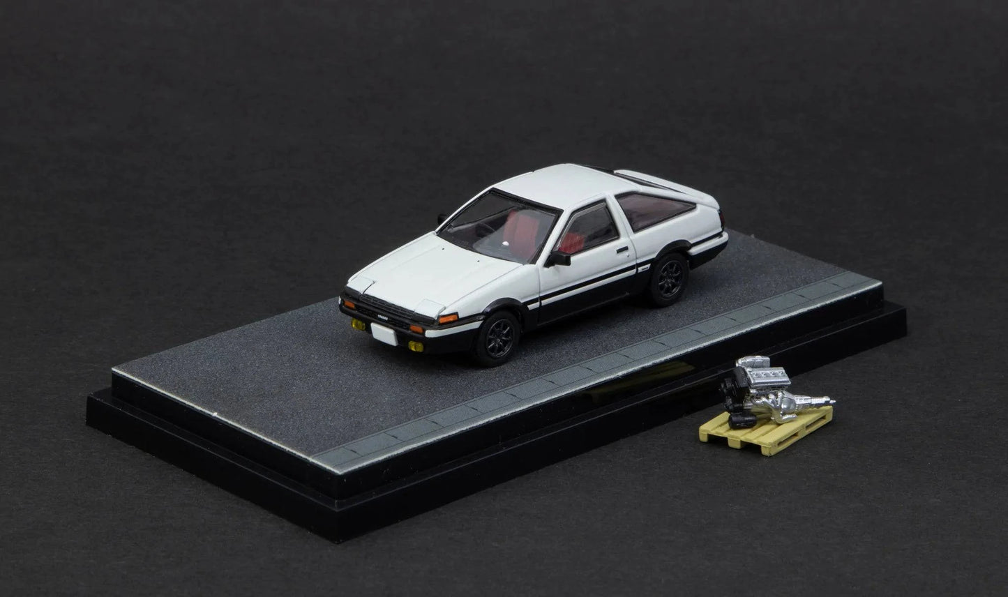 Hobby Japan - Toyota Corolla Sprinter Tureno GT Apex (AE86) "Initial D" (Lights Down) 1:64 Scale Model Car - Model Cars Canada Inc.