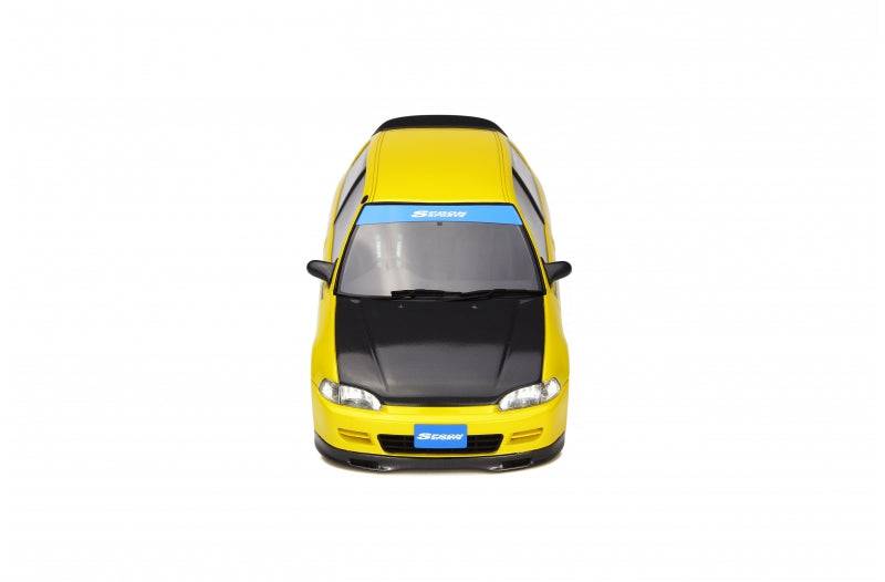 OttOmobile - Spoon Honda Civic SiR (EG6) "Carbon Spec" (Yellow) 1:18 Scale Model Car - Model Cars Canada Inc.