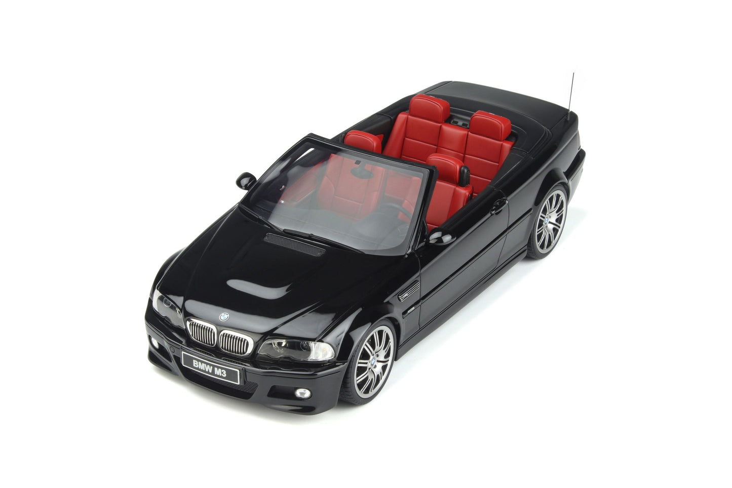 OttOmobile - BMW M3 Convertible (E46) (Jet Black) 1:18 Scale Model Car