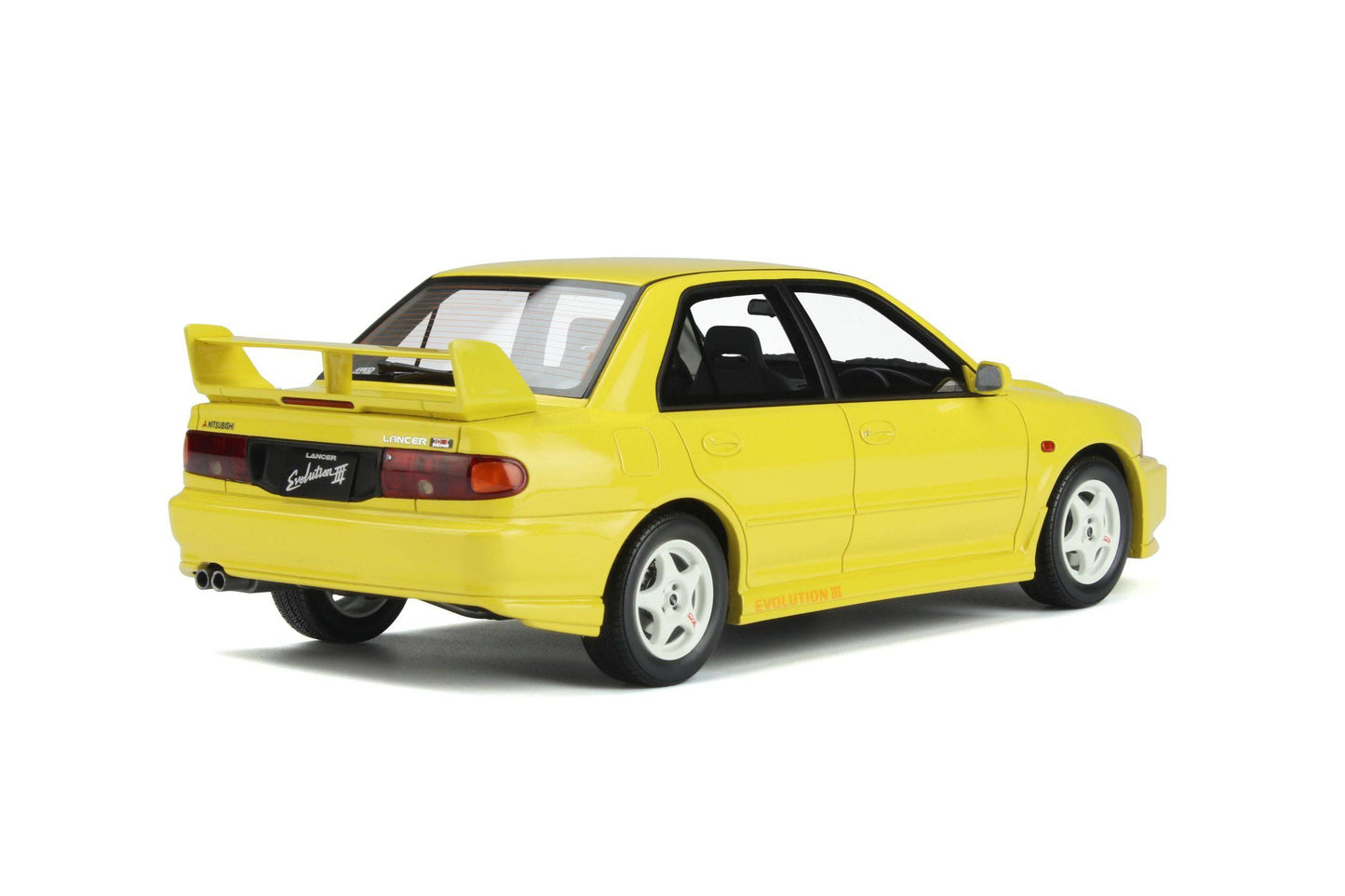 OttOmobile - Mitsubishi Lancer Evo III (Yellow) 1:18 Scale Model Car - Model Cars Canada Inc.