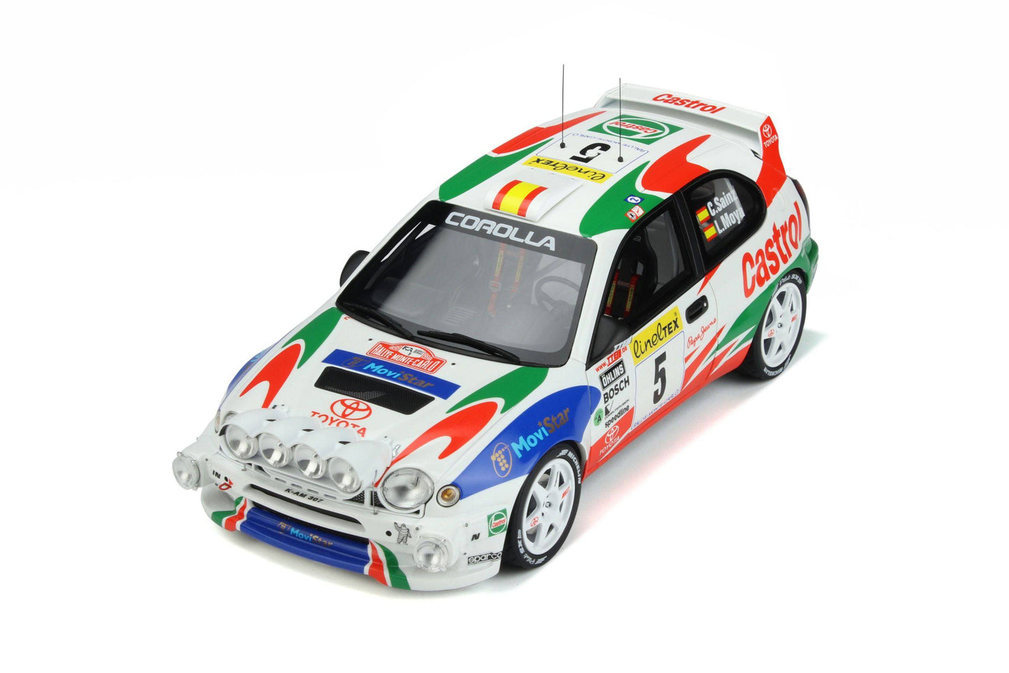 OttOmobile - Toyota Corolla WRC RMC (Castrol) 1:18 Scale Model Car