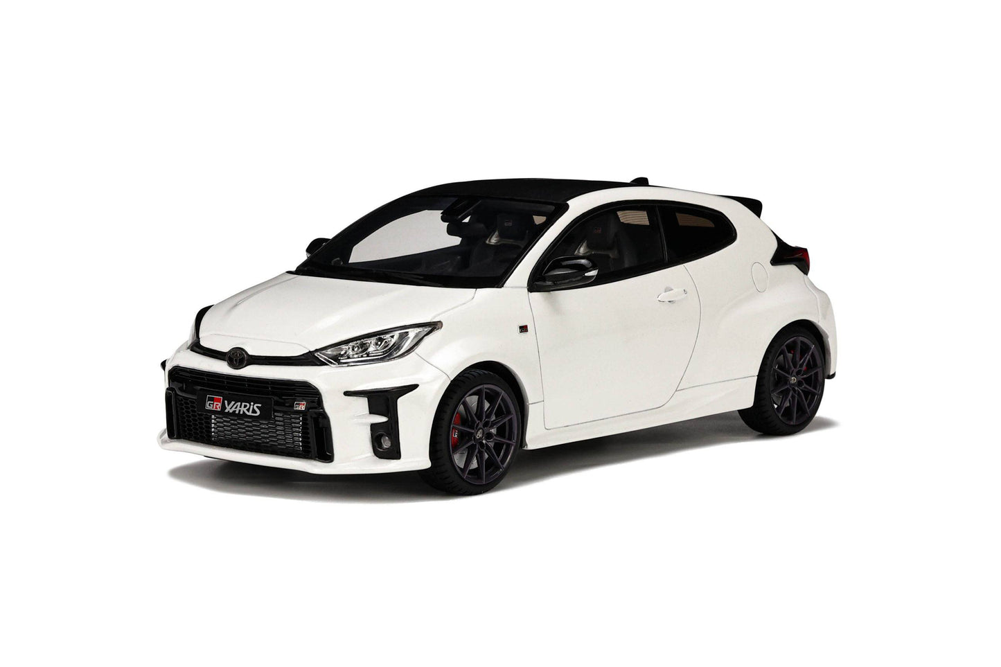 OttOmobile - Toyota GR Yaris (Platinum White Pearl) 1:18 Scale Model Car - Model Cars Canada Inc.