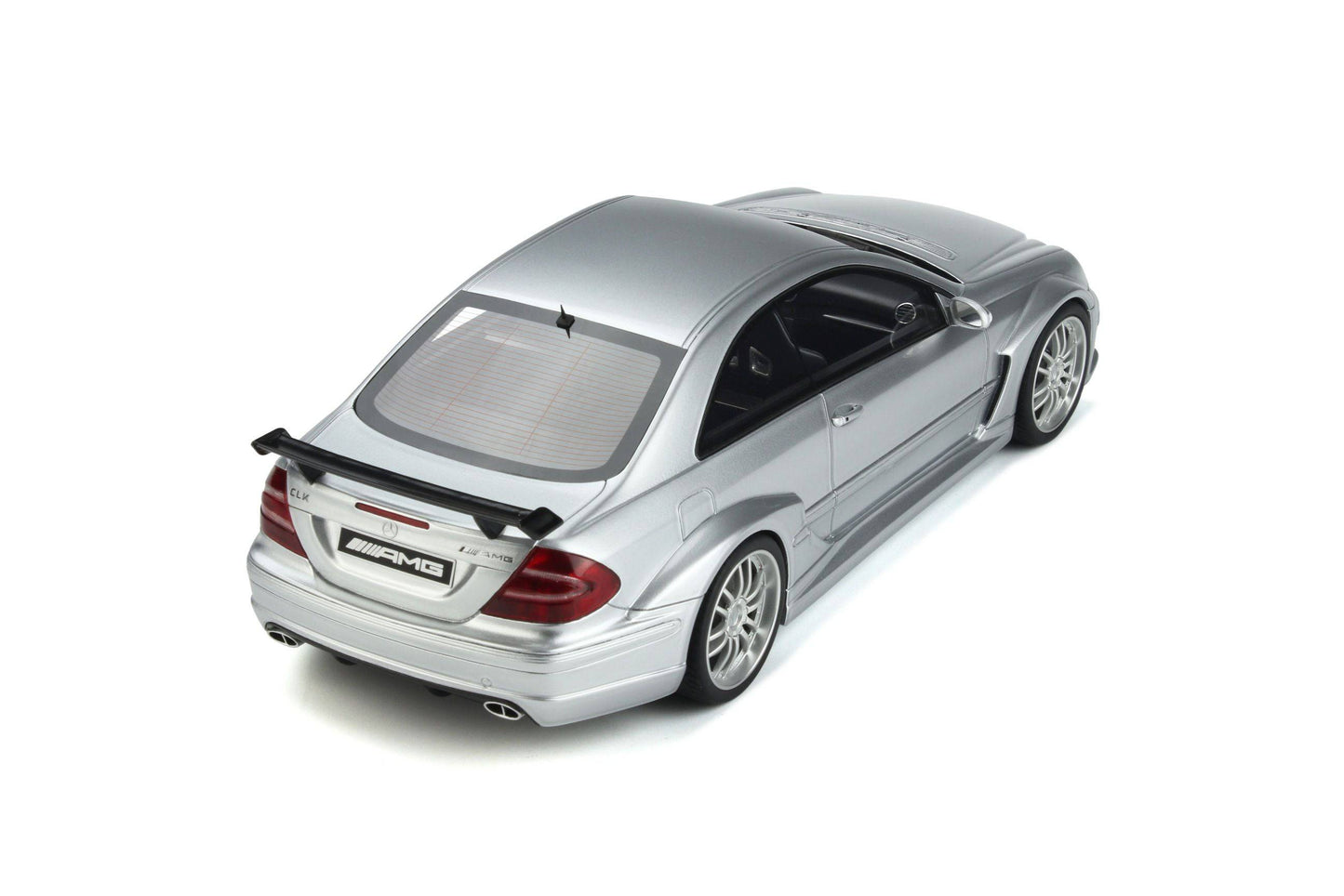 OttOmobile - Mercedes-Benz CLK DTM AMG Coupe (C209) (Brilliant Silver Metallic) 1:18 Scale Model Car