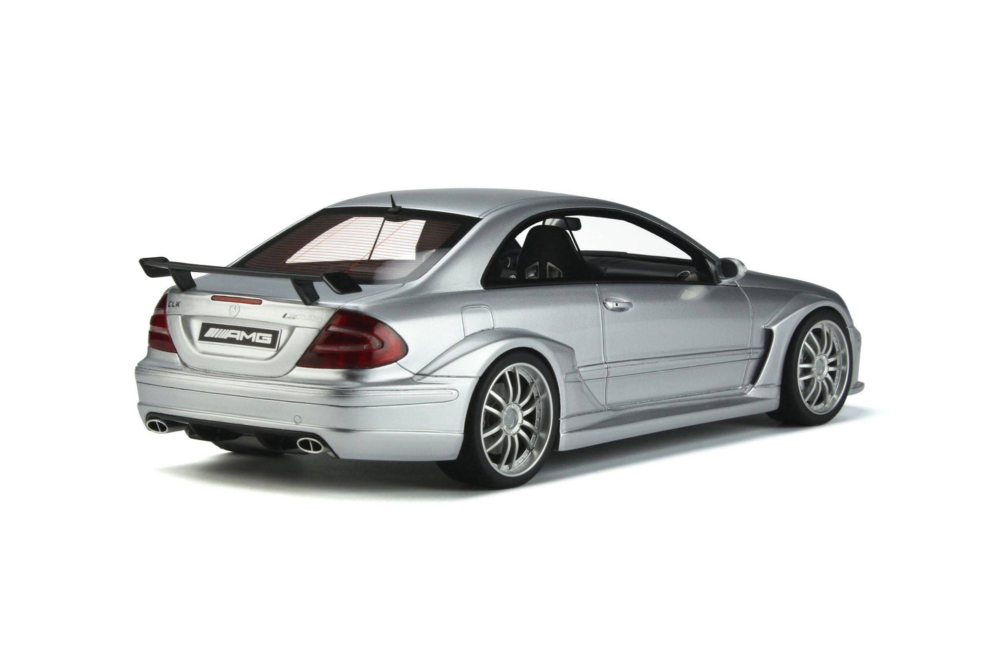 OttOmobile - Mercedes-Benz CLK DTM AMG Coupe (C209) (Brilliant Silver Metallic) 1:18 Scale Model Car