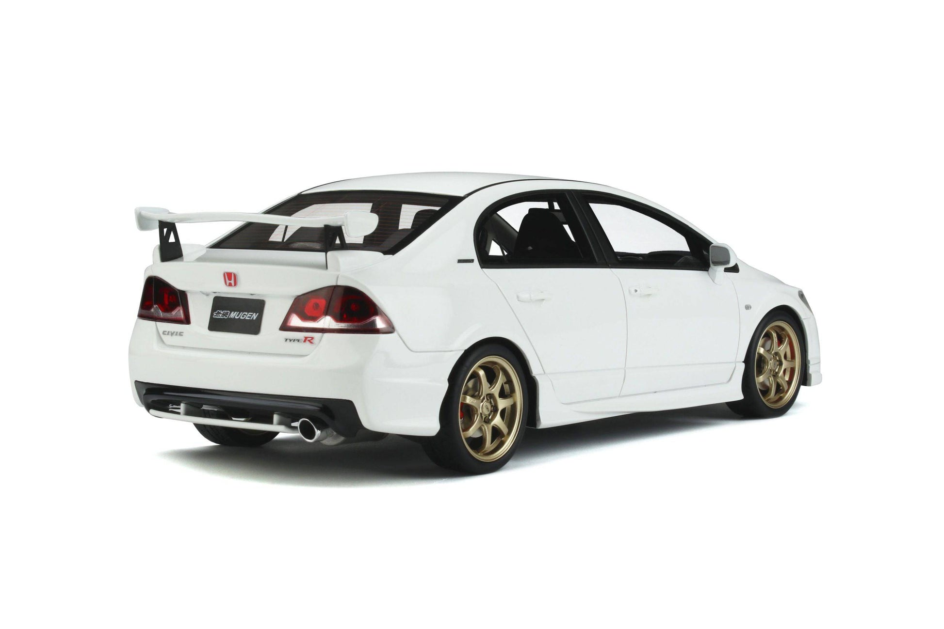 OttOmobile - Mugen Honda Civic Type R (FD2) (Mugen White) 1:18 Scale Model Car - Model Cars Canada Inc.