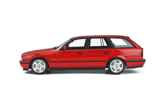 OttOmobile - BMW M5 Touring (E34) (Mugello Red) 1:18 Scale Model Car