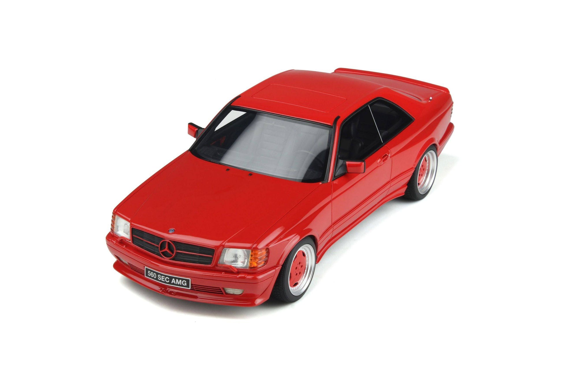 OttOmobile - Mercedes-Benz 560 SEC Wide Body (W126) (Signal Red) 1:18 Scale Model Car - Model Cars Canada Inc.