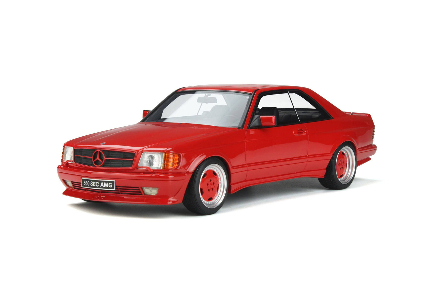 OttOmobile - Mercedes-Benz 560 SEC Wide Body (W126) (Signal Red) 1:18 Scale Model Car - Model Cars Canada Inc.