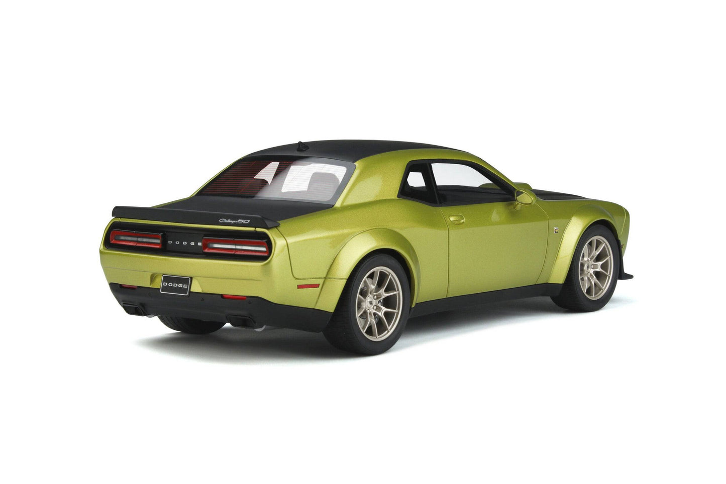 GT Spirit - Dodge Challenger R/T Scat Pack Widebody 50th Anniversary (Gold Rush) 1:18 Scale Model Car - Model Cars Canada Inc.