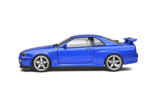 Solido - Nissan Skyline GT-R (R34) (Bayside Blue) 1:18 Scale Model Car - Model Cars Canada Inc.