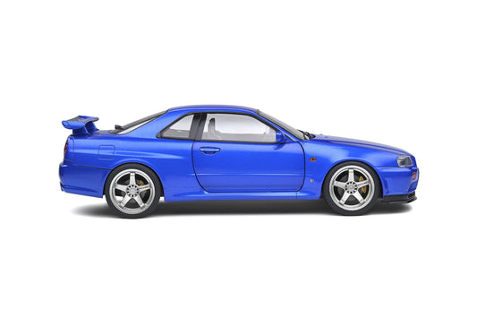 Solido - Nissan Skyline GT-R (R34) (Bayside Blue) 1:18 Scale Model Car - Model Cars Canada Inc.