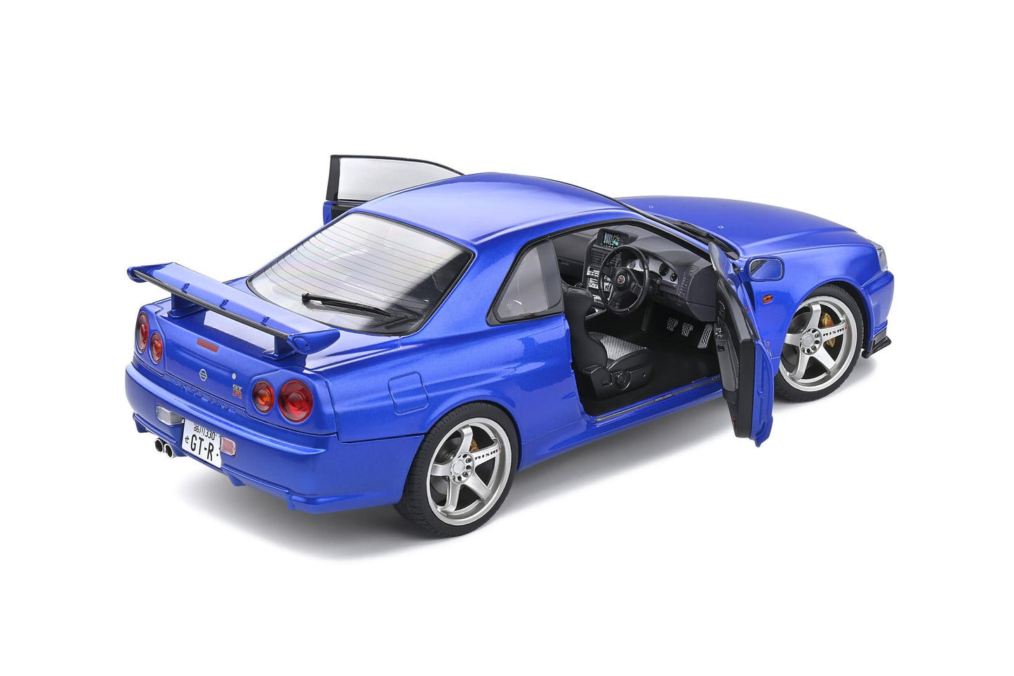 Solido - Nissan Skyline GT-R (R34) (Bayside Blue) 1:18 Scale Model Car - Model Cars Canada Inc.
