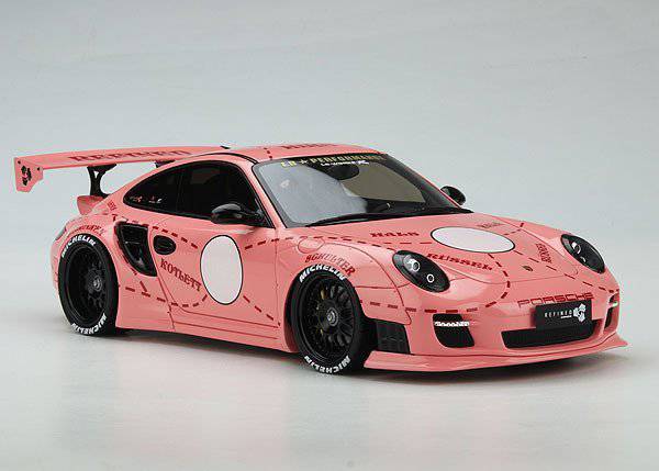 GT Spirit - Liberty Walk Porsche 911 (997) "Pink Pig" (Pink) 1:18 Scale Model Car - Model Cars Canada Inc.