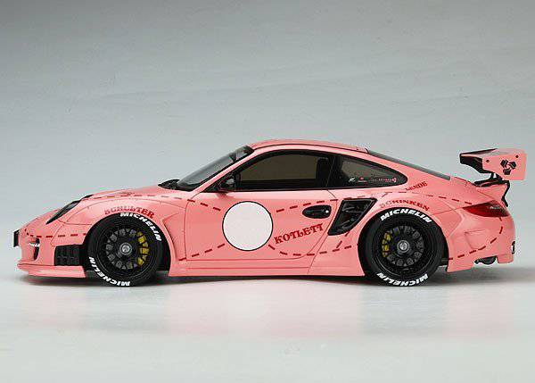 GT Spirit - Liberty Walk Porsche 911 (997) "Pink Pig" (Pink) 1:18 Scale Model Car - Model Cars Canada Inc.