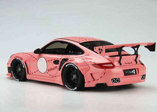 GT Spirit - Liberty Walk Porsche 911 (997) "Pink Pig" (Pink) 1:18 Scale Model Car - Model Cars Canada Inc.